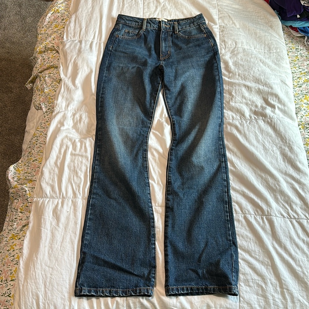 sezane serge trousers - dark wash jeans - great condition!
